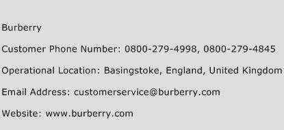 burberry us customer service|Burberry contact number.